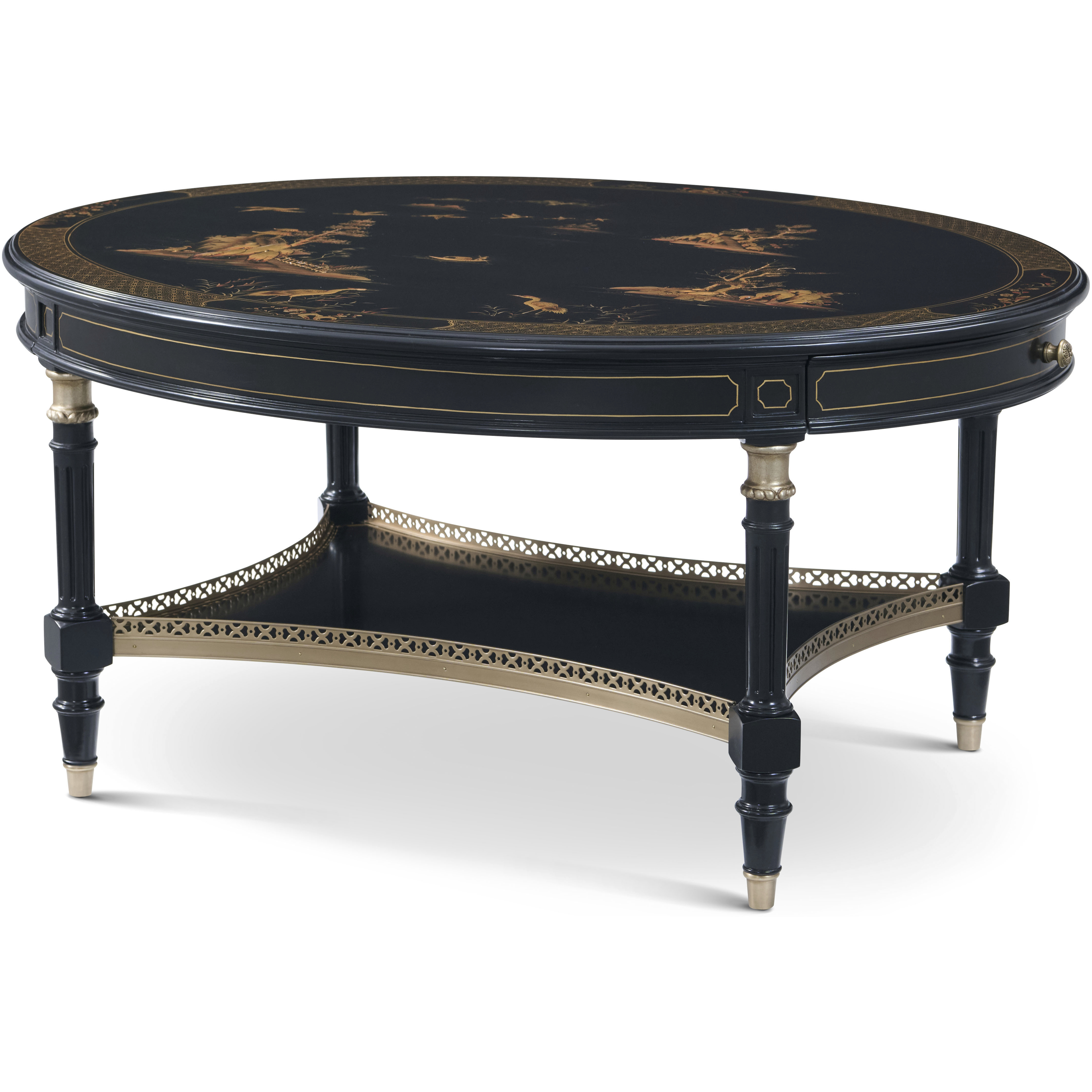 Brushwork 42 X 32 inch Cocktail Table, Wooden