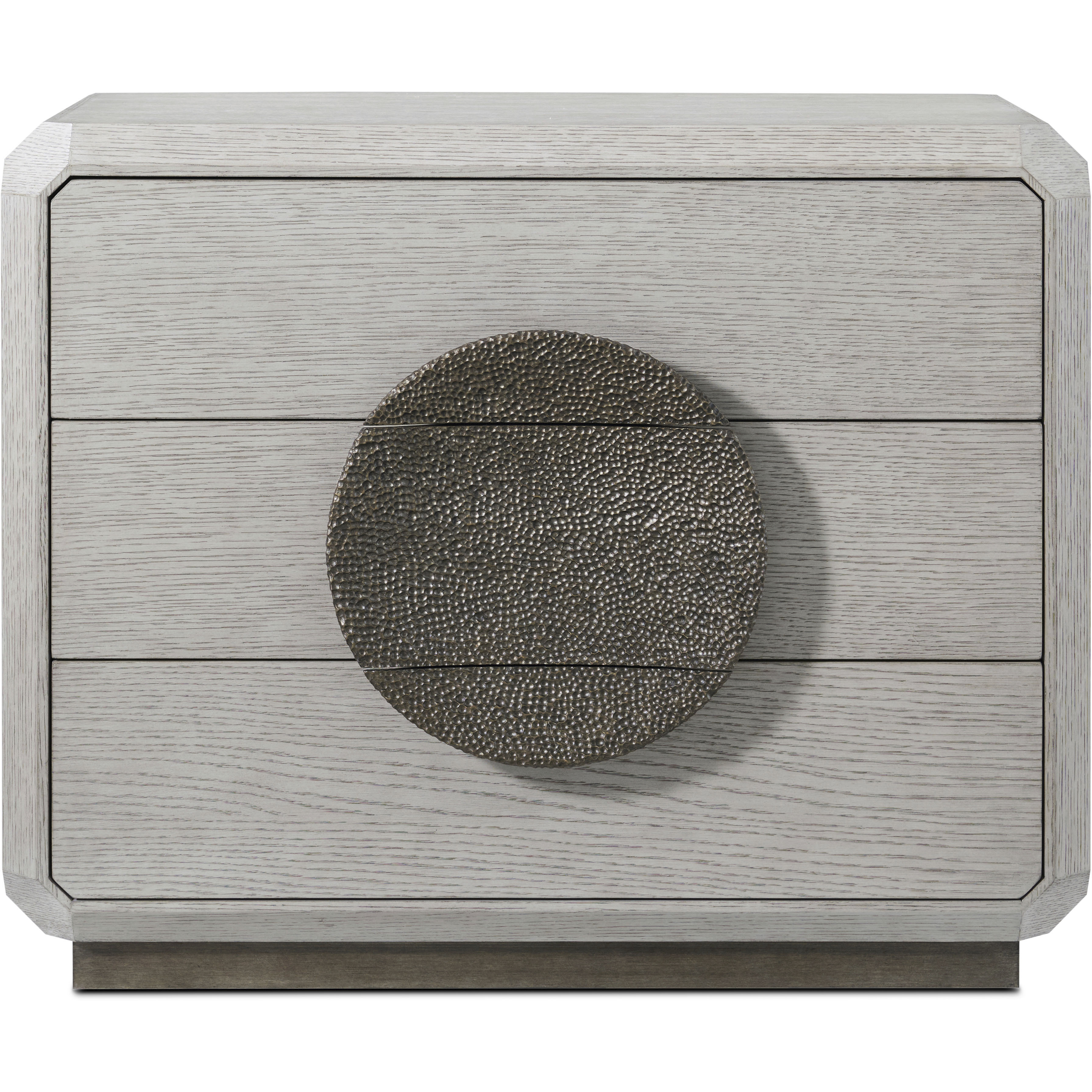 Spencer St. James 32 X 26 inch Argento Nightstand, Wooden