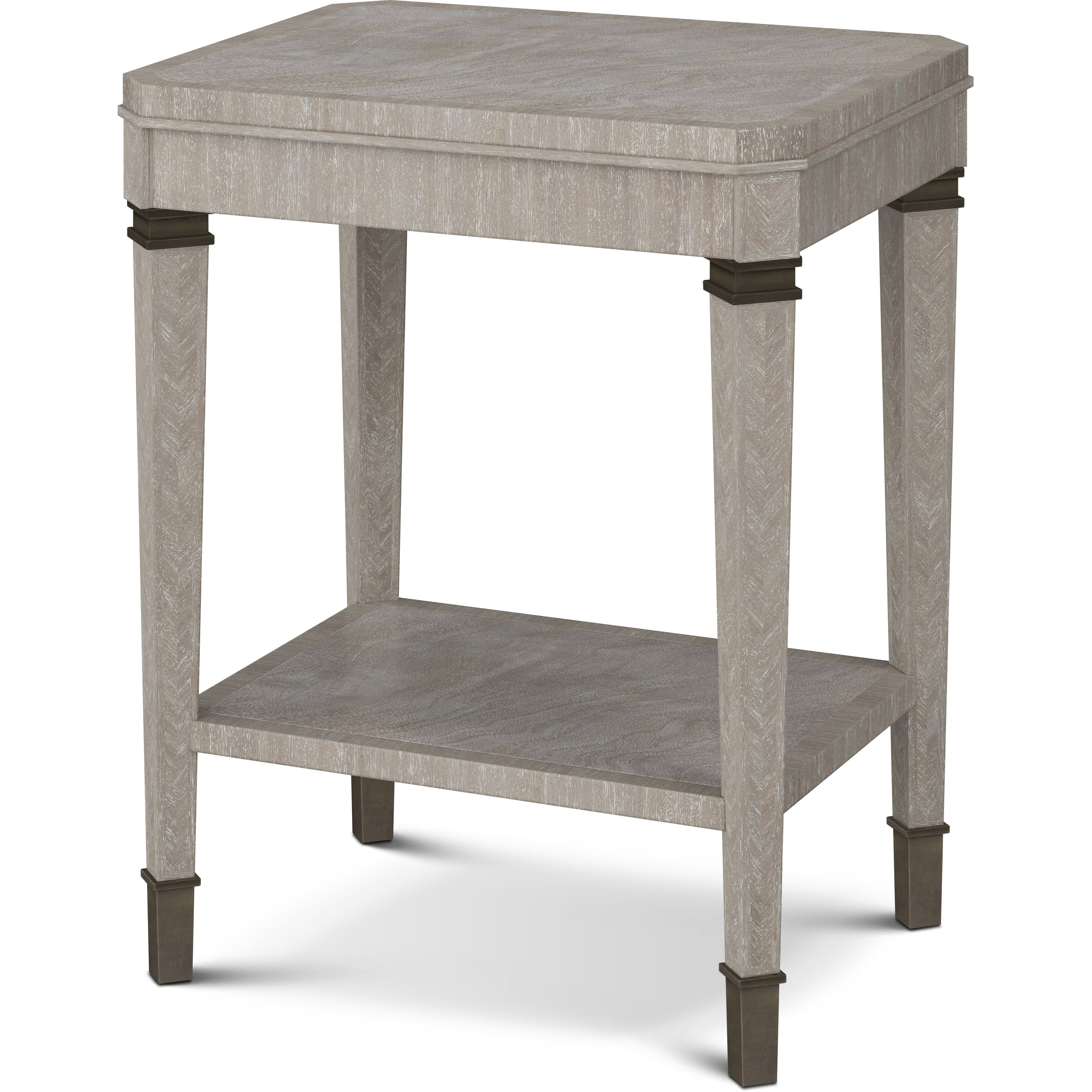 Dickinson 22 X 18 inch Geo Coast Drink Table, Wooden, Marlborough by Alexa Hampton