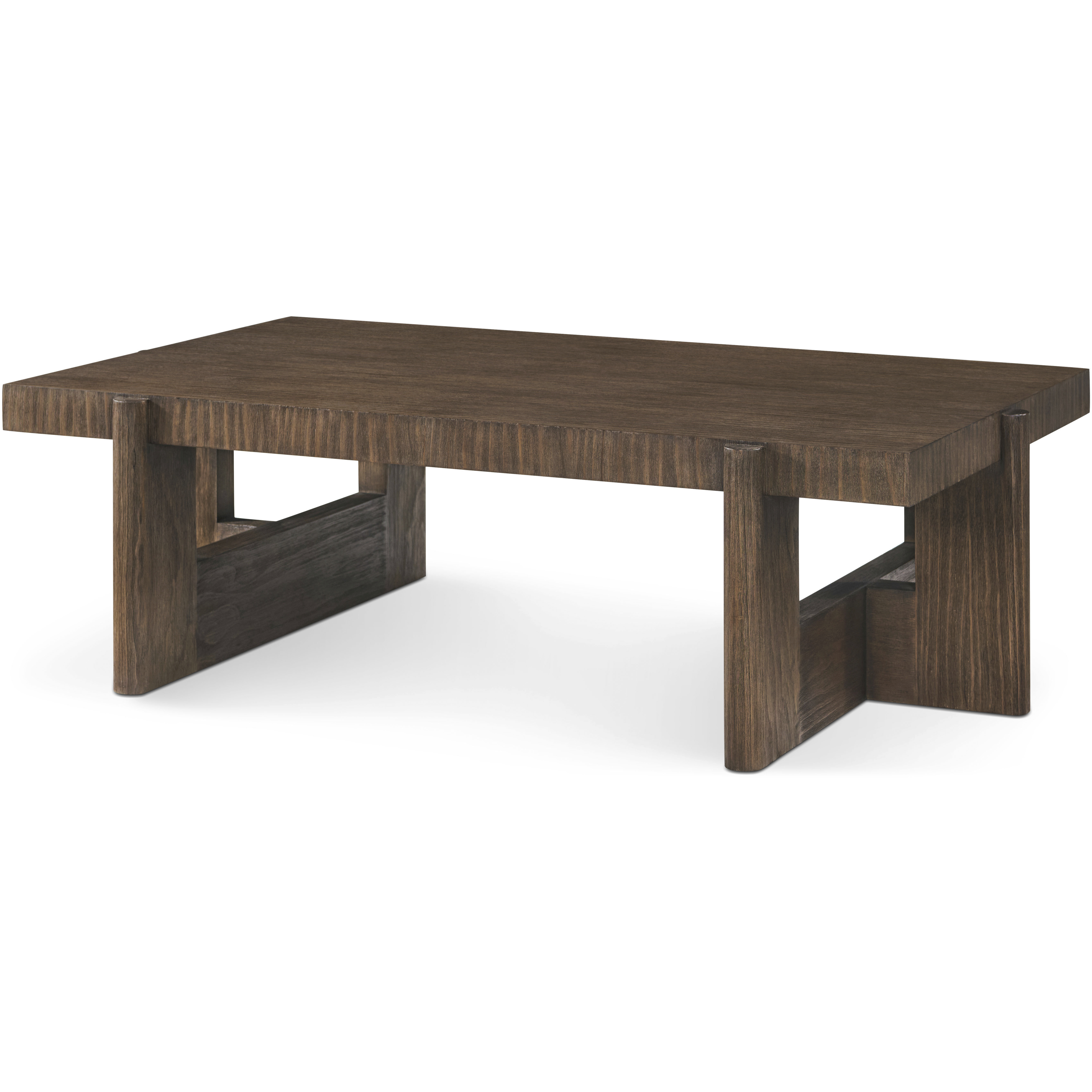 Urbane 57 X 35 inch Campfire Cocktail Table, Wooden