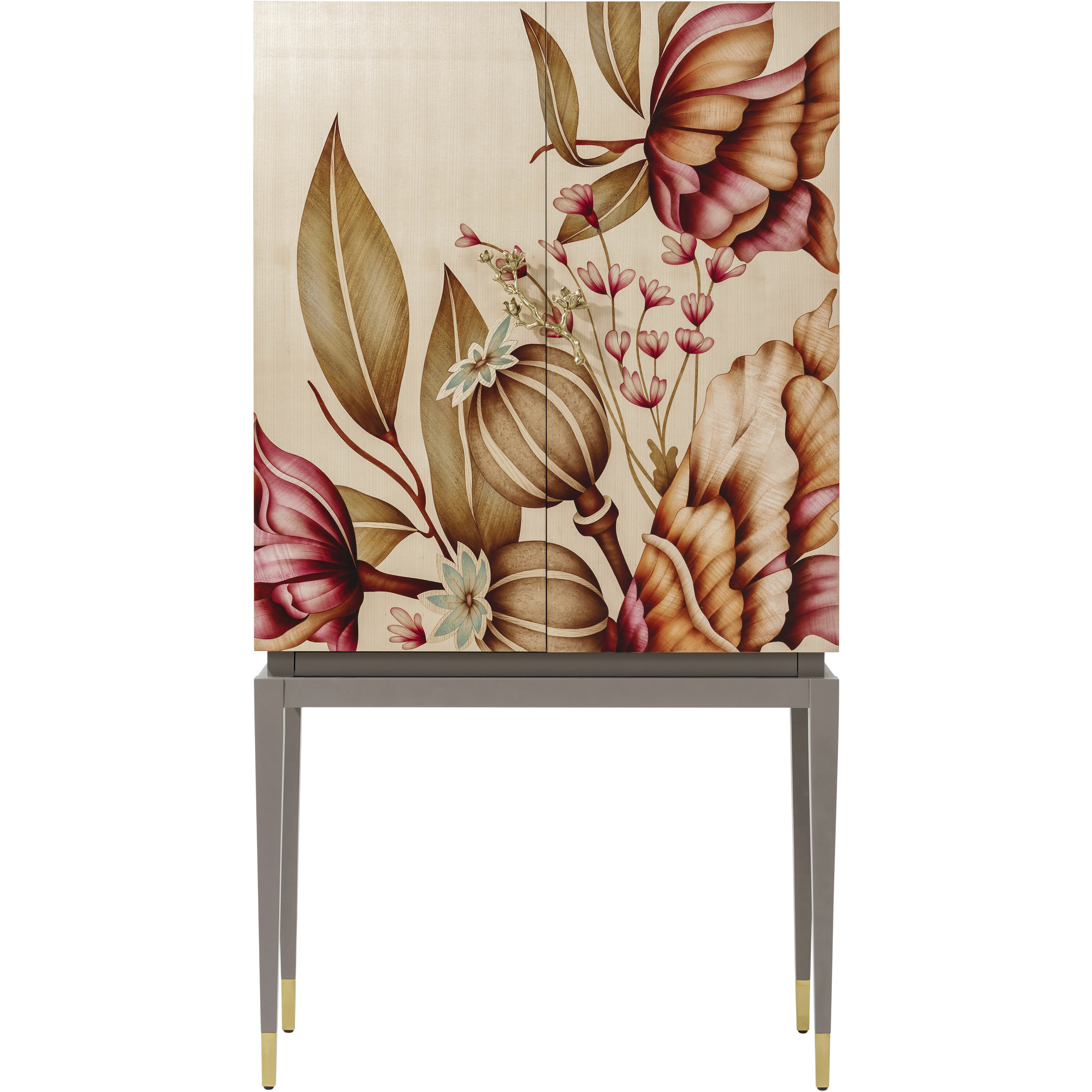 Bouquet Bar Cabinet, Wooden