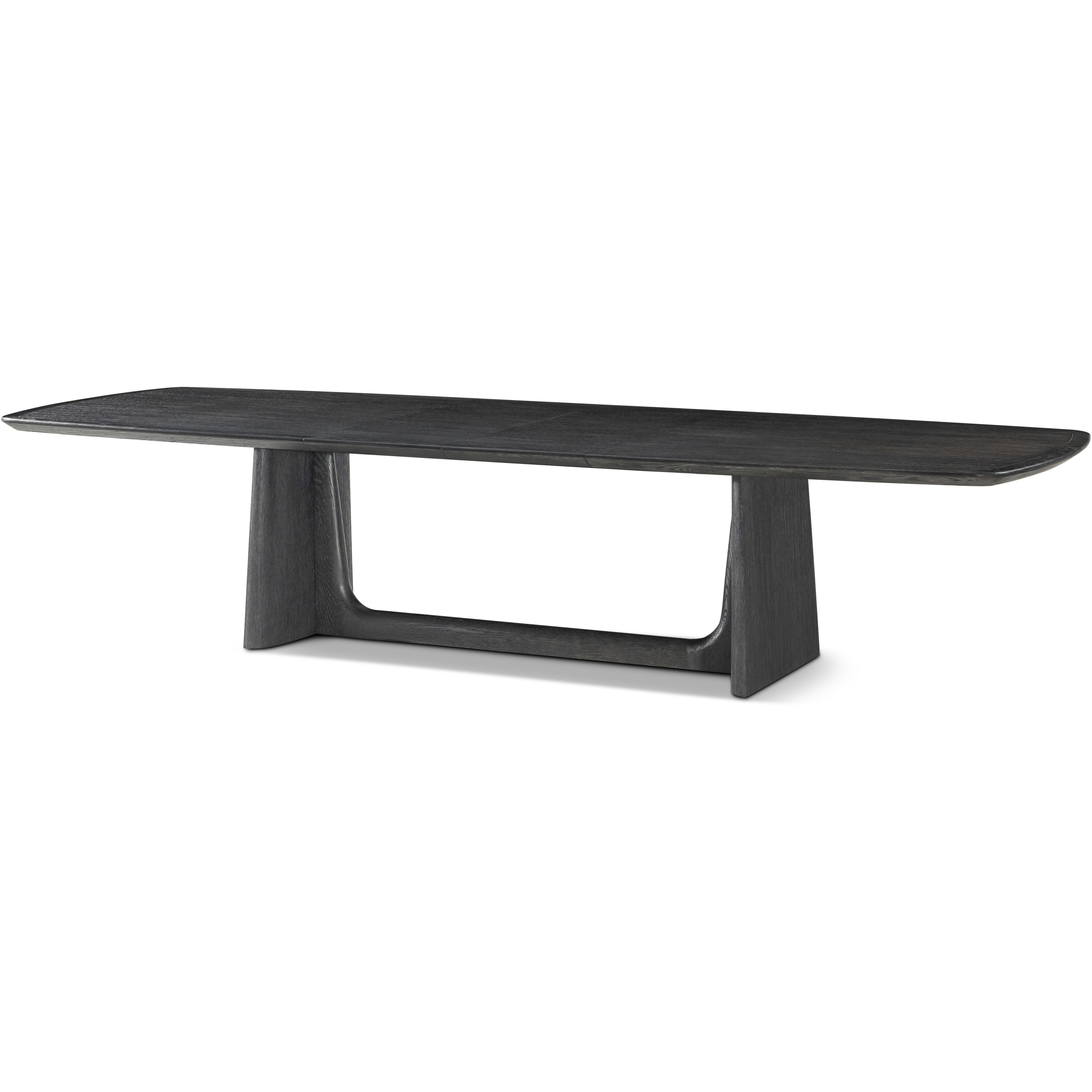 Repose 134 X 47 inch Charcoal Oak Extension Dining Table, Wooden
