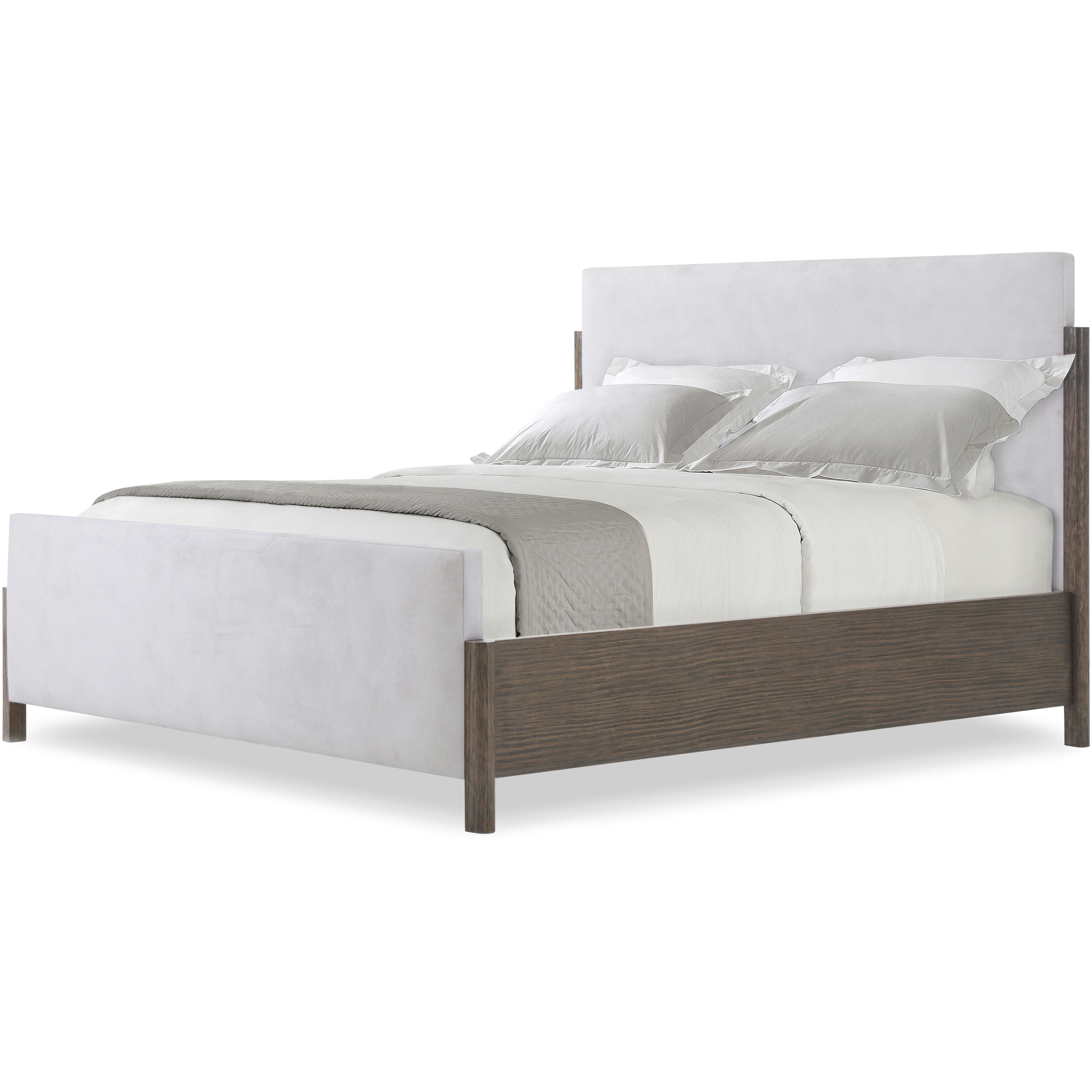 Urbane Campfire US Queen Bed, Wooden, Upholstered